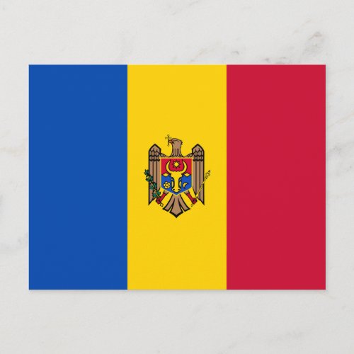 Patriotic Moldova Flag Postcard