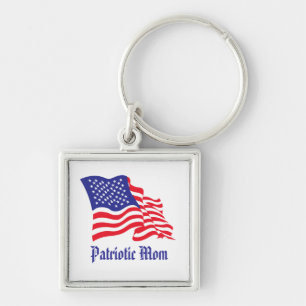 Patriotic Mom/Mother's Day Keychain