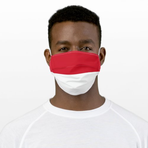 Patriotic Monaco Flag Adult Cloth Face Mask