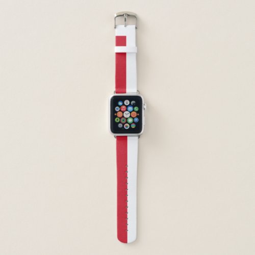 Patriotic Monaco Flag Apple Watch Band