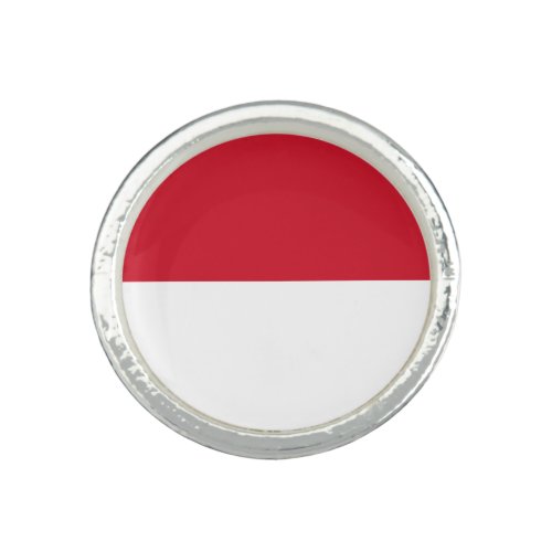 Patriotic Monaco Flag Ring