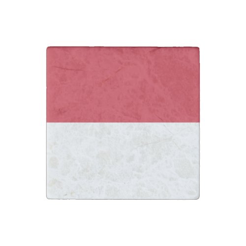 Patriotic Monaco Flag Stone Magnet