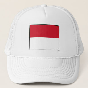 Patriotic Monaco Flag Trucker Hat