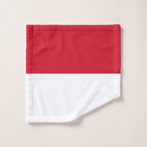 Patriotic Monaco Flag Wash Cloth