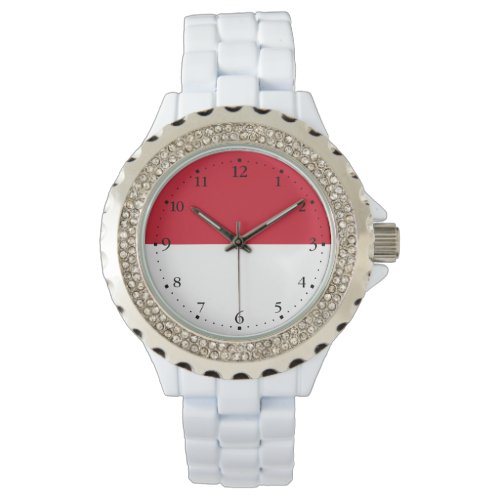 Patriotic Monaco Flag Watch