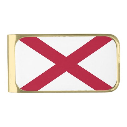 Patriotic Money Clip with flag of Alabama USA