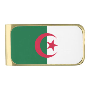 Patriotic Money Clip with flag of Algeria