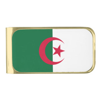 Patriotic Money Clip with flag of Algeria