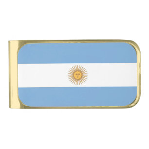 Patriotic Money Clip with flag of Argentina