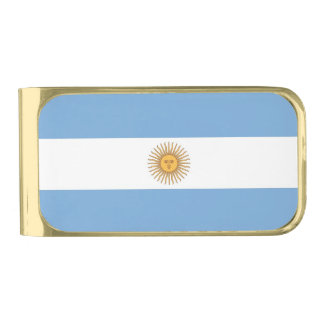 Patriotic Money Clip with flag of Argentina