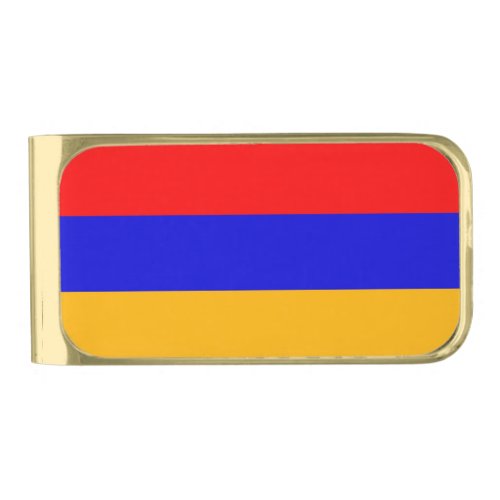 Patriotic Money Clip with flag of Armenia