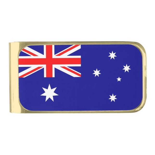 Patriotic Money Clip with flag of Australia (Front)