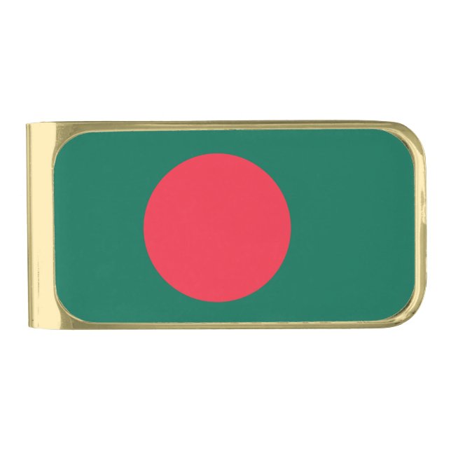 Patriotic Money Clip with flag of Bangladesh (Front)