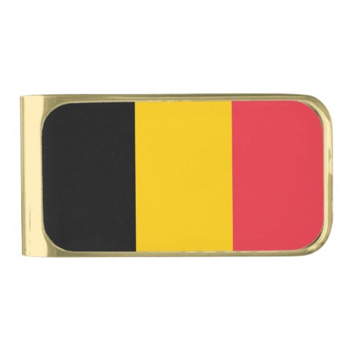 Patriotic Money Clip with flag of Belgium