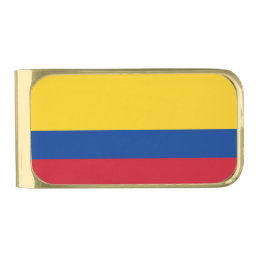 Patriotic Money Clip with flag of Colombia