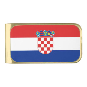 Patriotic Money Clip with flag of Croatia