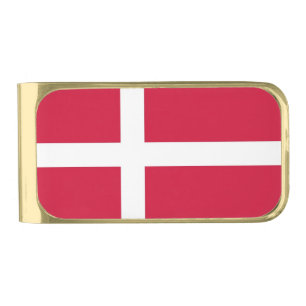 Patriotic Money Clip with flag of Denmark