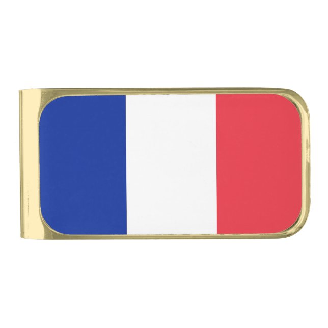 Patriotic Money Clip with flag of France (Front)
