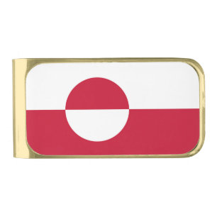 Patriotic Money Clip with flag of Greenland
