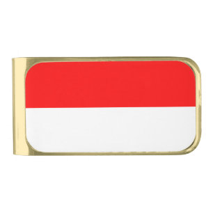 Patriotic Money Clip with flag of Indonesia