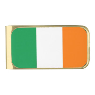 Patriotic Money Clip with flag of Ireland