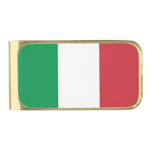 Patriotic Money Clip with flag of Italy