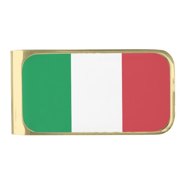 Patriotic Money Clip with flag of Italy (Front)