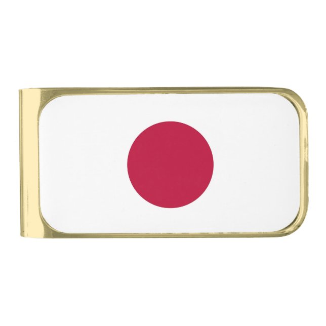 Patriotic Money Clip with flag of Japan (Front)