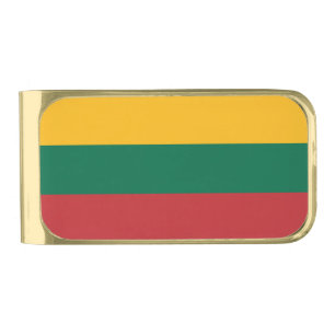 Patriotic Money Clip with flag of Lithuania