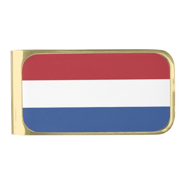 Patriotic Money Clip with flag of Netherlands (Front)