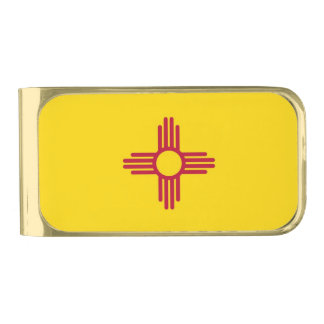 Patriotic Money Clip with flag of New Mexico