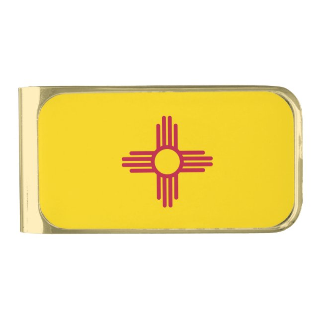 Patriotic Money Clip with flag of New Mexico (Front)