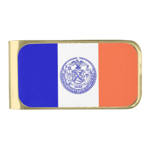 Patriotic Money Clip with flag of New York City