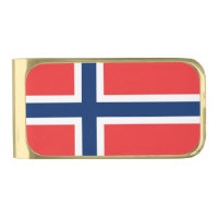 Patriotic Money Clip with flag of Norway