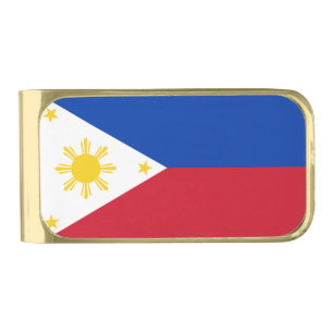 Patriotic Money Clip with flag of Philippines