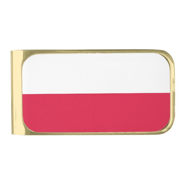 Patriotic Money Clip with flag of Poland (Front)