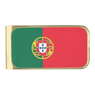 Patriotic Money Clip with flag of Portugal
