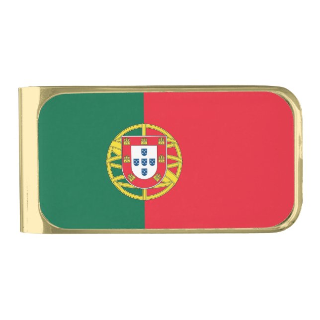 Patriotic Money Clip with flag of Portugal (Front)