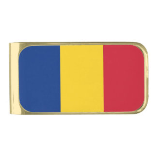 Patriotic Money Clip with flag of Romania