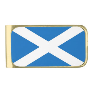 Patriotic Money Clip with flag of Scotland