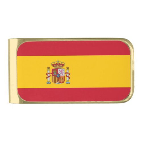 Patriotic Money Clip with flag of Spain