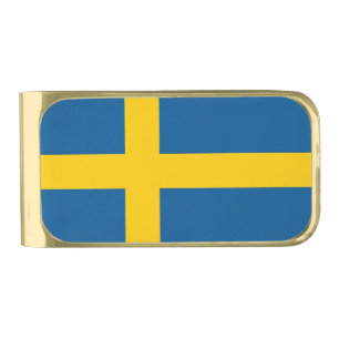 Patriotic Money Clip with flag of Sweden