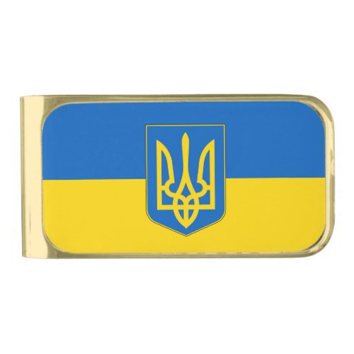 Patriotic Money Clip with flag of Ukraine