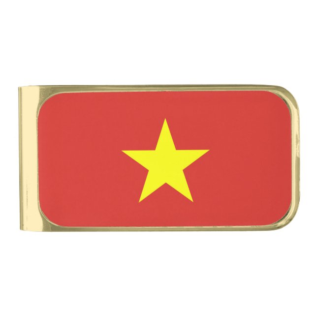 Patriotic Money Clip with flag of Vietnam (Front)