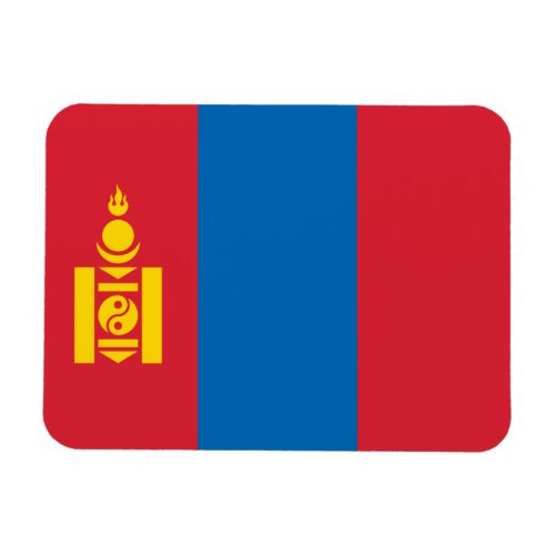 Patriotic Mongolia Flag Magnet