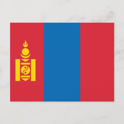 Patriotic Mongolia Flag Postcard