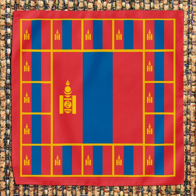 Patriotic Mongolian Flag Bandana, fashion Mongolia Bandana (Creator Uploaded)