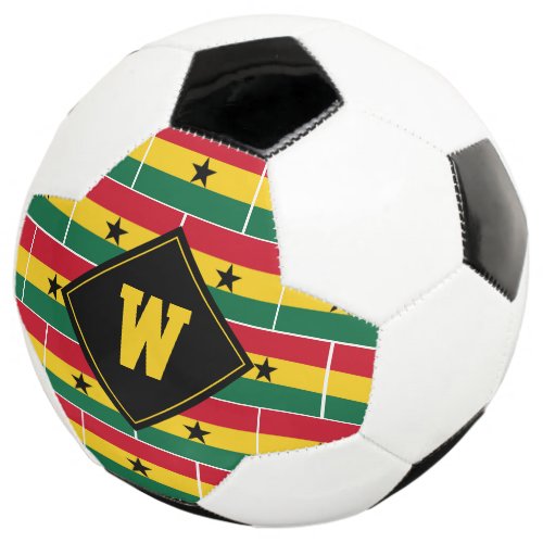 Patriotic Monogram GHANA FLAG Soccer Ball