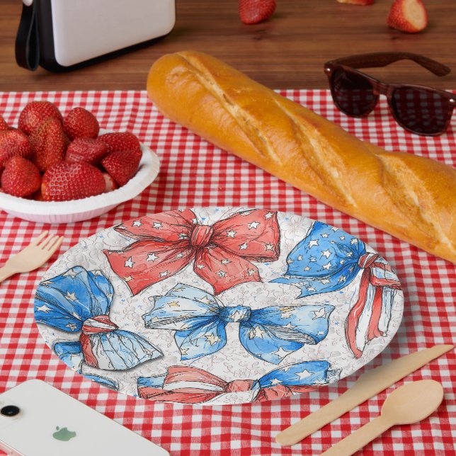 Patriotic Mood Paper Plates (Picnic)