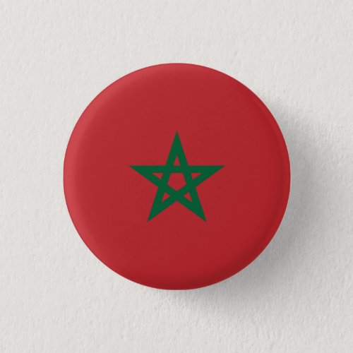 Patriotic Morocco Flag Button